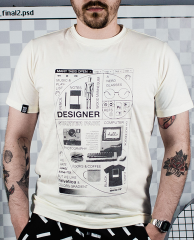 camiseta designer starter pack
